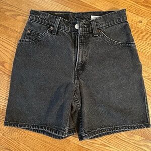 Levi’s Black Shorts with Orange tag